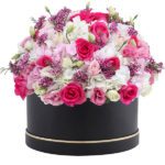 Buy Flowers in Mumbai | Box of Hydrangea and Rose Bouquet | Order Now at JF